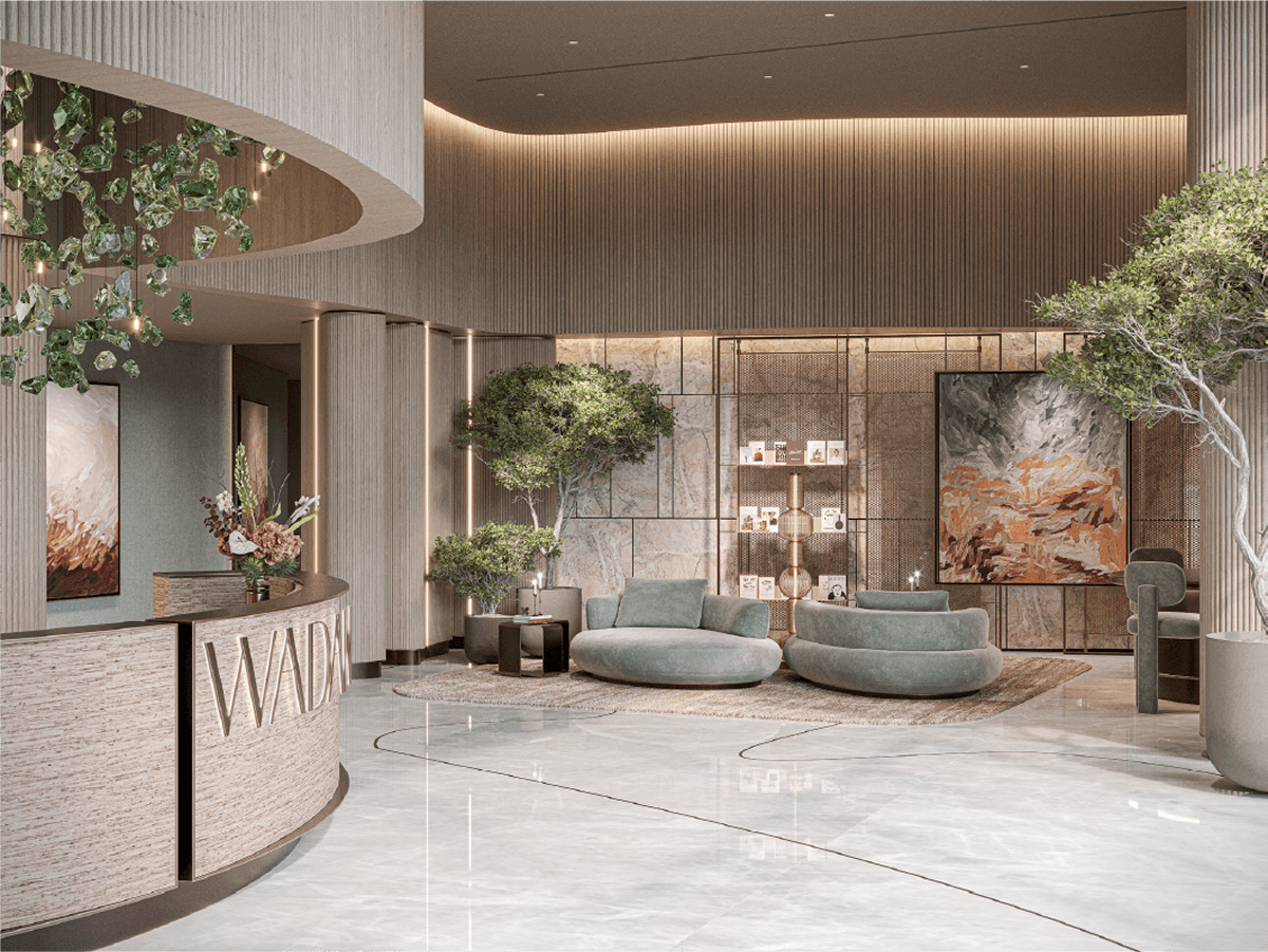 Lobby reception desk