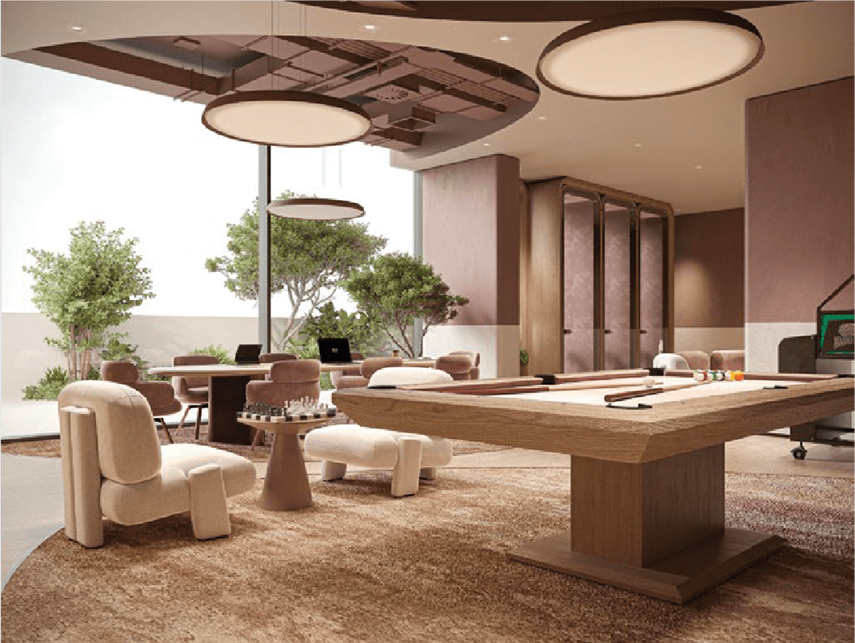 Lounge seating detail
